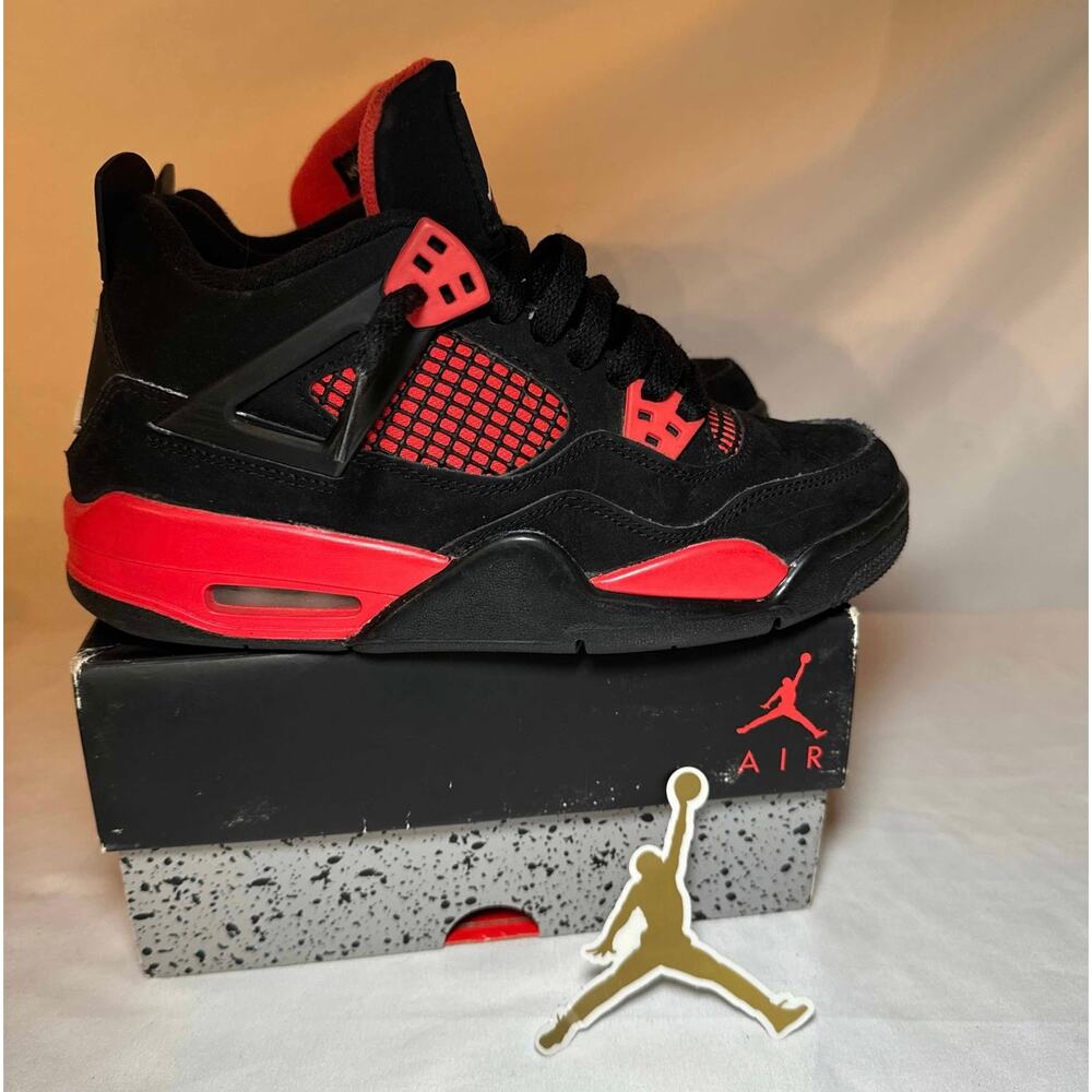 Size 6 - Nike Air Jordan 4 Retro GS Red Thunder Men's Shoes Ships Now
